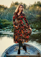 Load image into Gallery viewer, Long Sleeved Floral Boho Dress