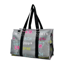 Load image into Gallery viewer, Zippered Caddy Organizer Tote - Inspiring Teacher