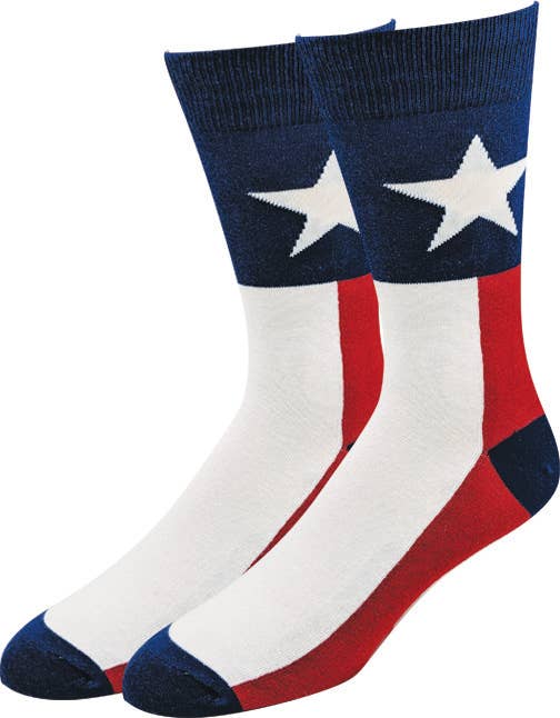 Texas Flag Socks