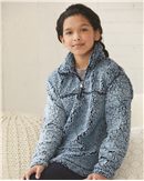 Load image into Gallery viewer, YOUTH Quarter Zip Sherpa Pullover
