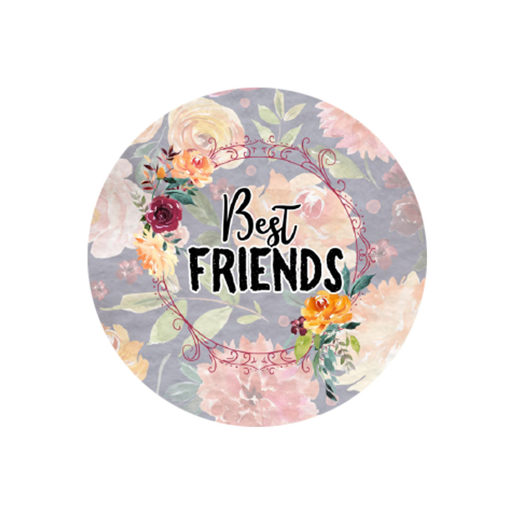 Best Friends Floral Car Coaster