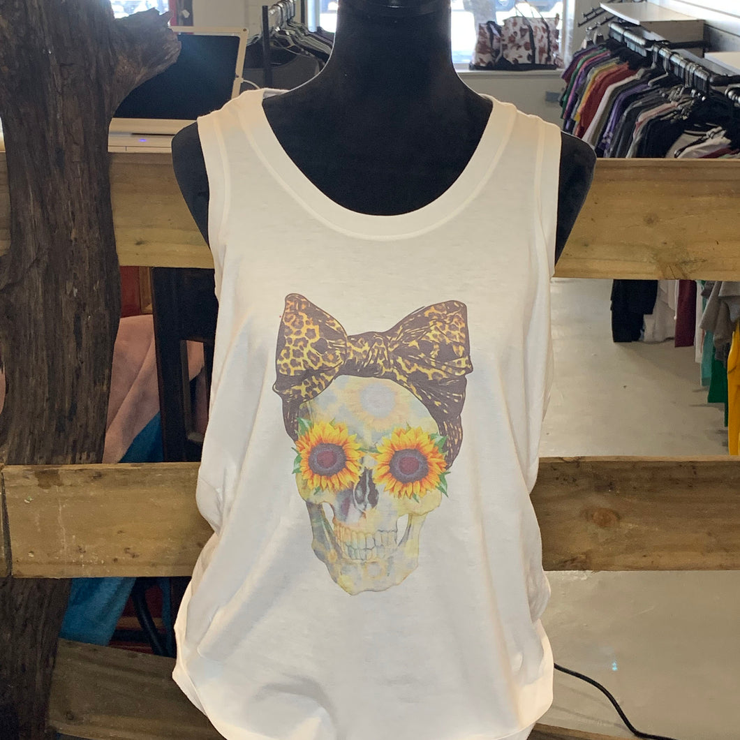 Leopard Sunflower Skull