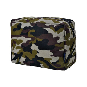 Large Cosmetic Case Travel Pouch -  Camouflage