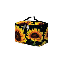Load image into Gallery viewer, Top Handle Cosmetic Case - Sunflower
