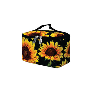 Top Handle Cosmetic Case - Sunflower