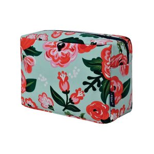 Large Cosmetic Case Travel Pouch - Floral Blossom