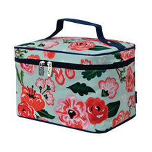 Load image into Gallery viewer, Large Top Handle Cosmetic Case - Floral Blossom
