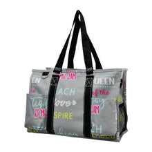 Load image into Gallery viewer, Zippered Caddy Organizer Tote - Inspiring Teacher
