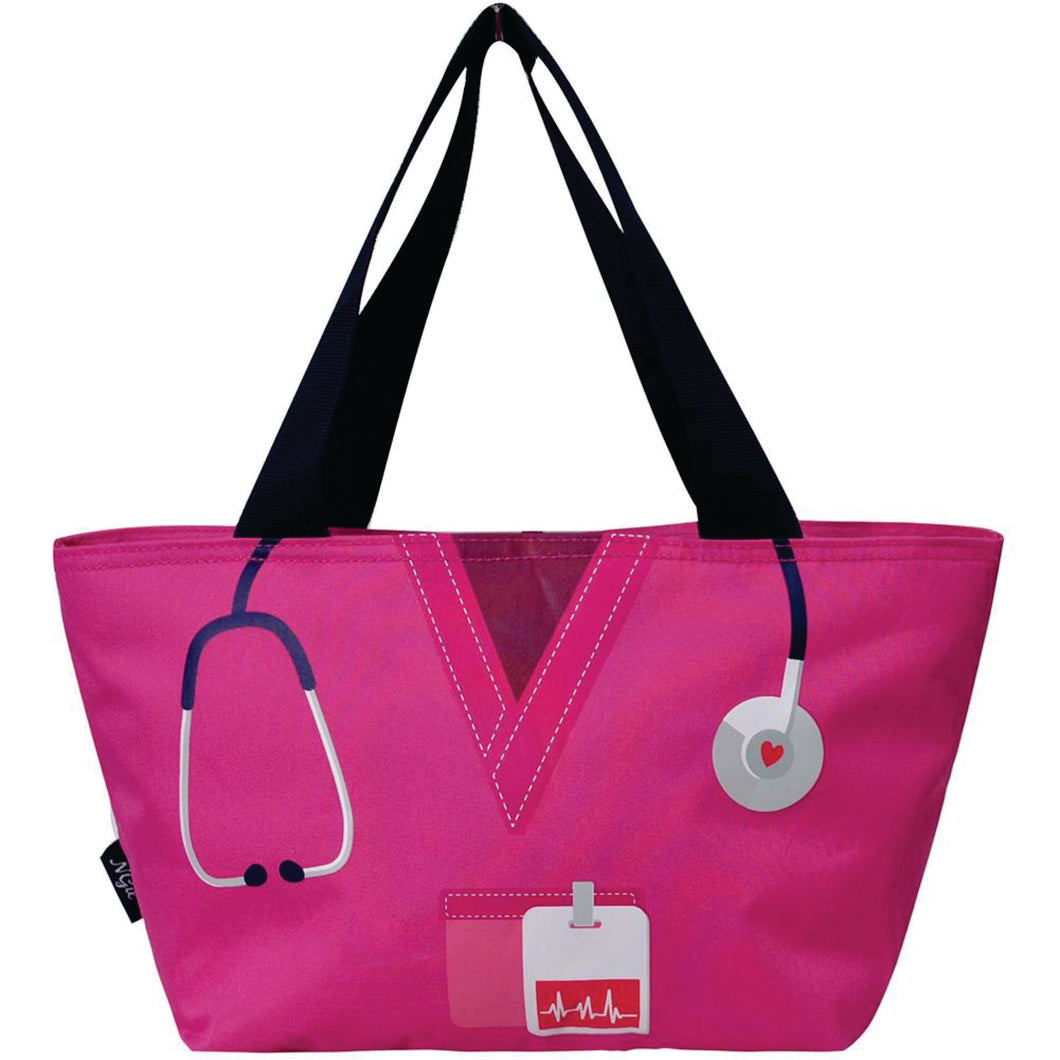 Lunch Bag On-the-Go - Hot Pink Nurse Life