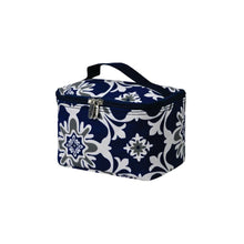 Load image into Gallery viewer, Top Handle Cosmetic Case - Quatre Vine Pattern
